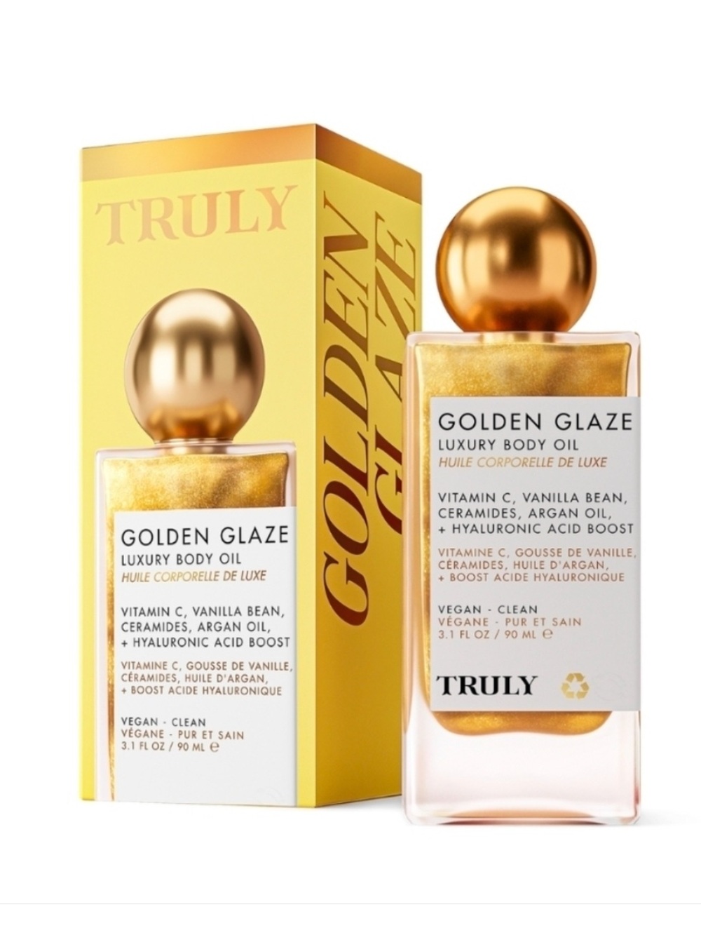 TRULY Golden Glaze Luxury Body Oil 3.1 oz / 90 ml | New In Box